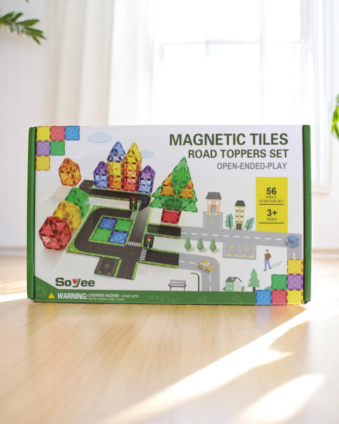 Magnetic Tiles Road Toppers (56 Pc Set)